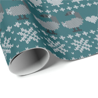Cottagecore Canadiana Fair Isle Wrapping Paper Geschenkpapier
