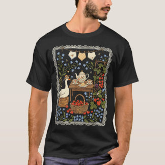 Cottagecore-Courtisane-Gans-Teeparty-Gartenarbeit T-Shirt
