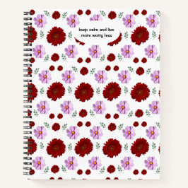 Cottagecore floral bouquet wallpaper notizbuch