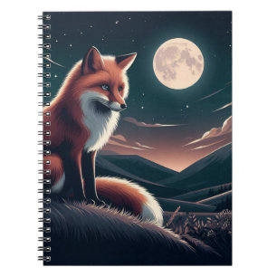 Cottagecore Floral Fox Ästhetische Goth Forest Gir Notizblock