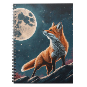 Cottagecore Floral Fox Ästhetische Goth Forest Gir Notizblock