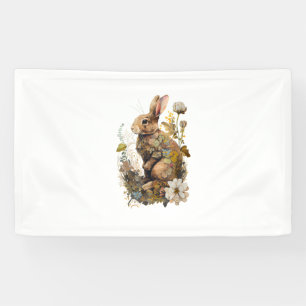 CottageCore Floral Kanbit Niedliche Holzlandästhet Banner