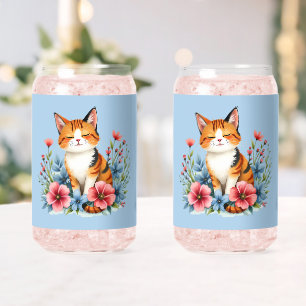 Cottagecore Florale Katzen Serene Feline Botanik Dosenglas