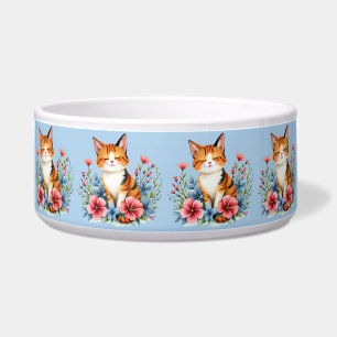 Cottagecore Florale Katzen Serene Feline Botanik Napf