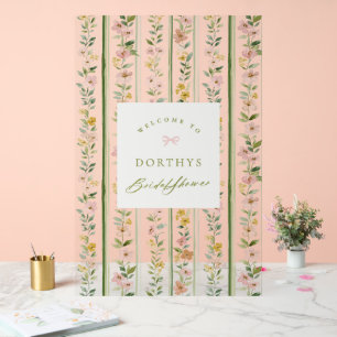 Cottagecore Floraler Bogen Hochzeits-Party Begrüßu Acrylschild