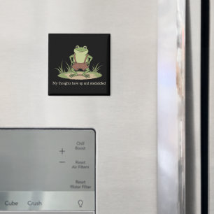 Cottagecore-Frosch Skedaddle Lustig Sarkastisch Magnet