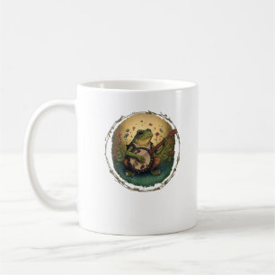 Cottagecore-Frosch spielt Banjo Goblincore-Ästheti Kaffeetasse
