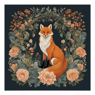 Cottagecore Fuchs Poster