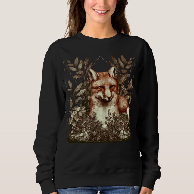 Cottagecore Fuchs Vintage Sweatshirt (Vorderseite)