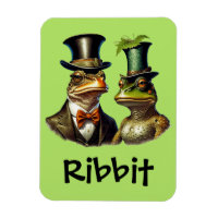 CottageCore Funny Viktorianisch Frosch Couple Ribb