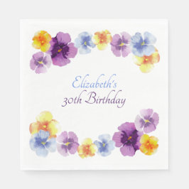 CottageCore Garden Party Boho Floral Geburtstag Serviette
