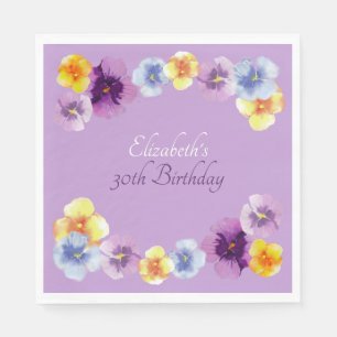 Cottagecore-Gartenparty-Boho-Blumen-Geburtstag Serviette
