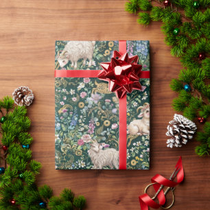 Cottagecore Glücksstein Steinbock Geschenkpapier