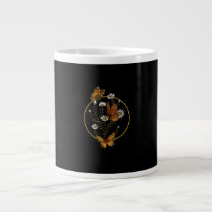 Cottagecore Goblincore Fairycore Grafik-Blumen-Bu Jumbo-Tasse