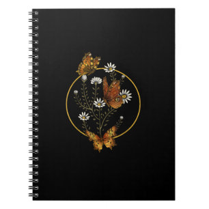 Cottagecore Goblincore Fairycore Grafik Blumen Bu Notizblock