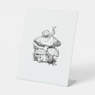 Cottagecore Goblincore Pilz Schnecke Sockelschild