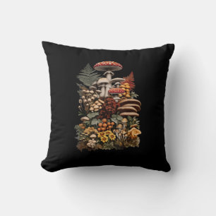 Cottagecore Goblincore Pilzesuche Kissen