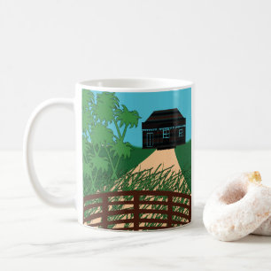 Cottagecore Grünes Land Cottagecore Kaffeetasse