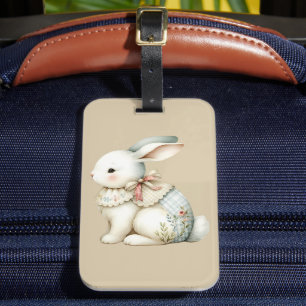 Cottagecore-Hasen-Charm-Bag mit Kordelzug Gepäckanhänger