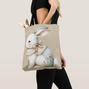 Cottagecore-Hasen-Charm-Tasche