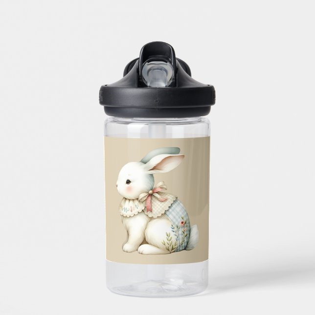 Cottagecore-Hasen-Charm Trinkflasche (Vorne)