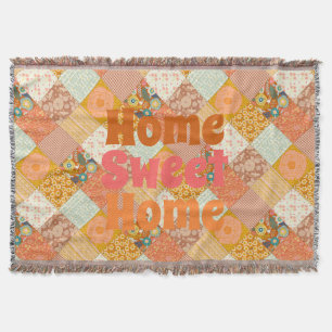 Cottagecore Herbst Blumen Patchwork Quilt Muster Decke