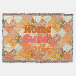 Cottagecore Herbst Blumen Patchwork Quilt Muster Decke