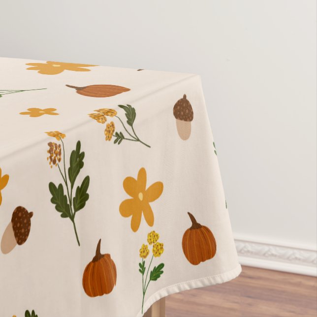 Cottagecore Herbstmuster  Tischdecke (Beispiel)