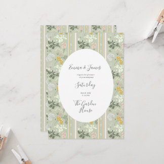 Cottagecore-Hochzeitseinladung | Wildblumen-Blumen Einladung