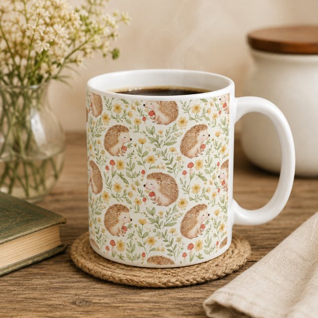 Cottagecore-Igel Kaffeetasse (Von Creator hochgeladen)