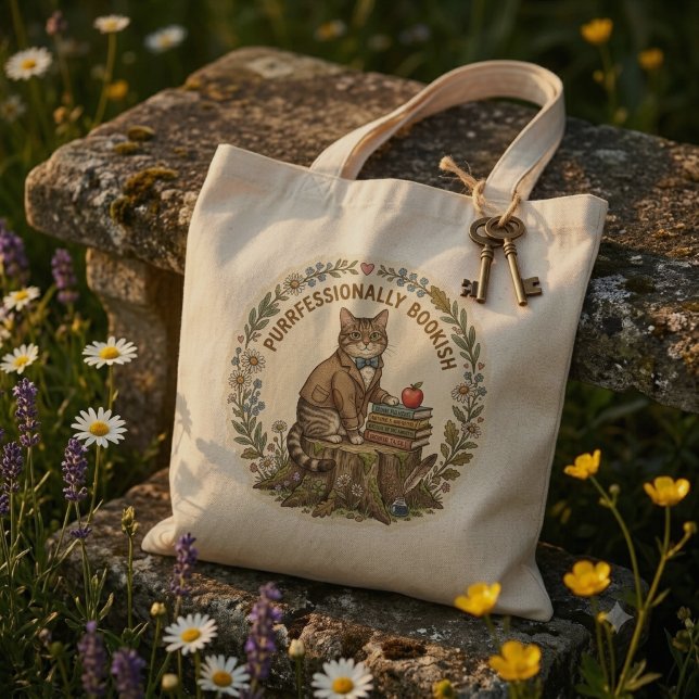 Cottagecore-Katze-Lehrertasche Tragetasche (Von Creator hochgeladen)