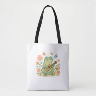 Cottagecore-Kröte, Frosch Pilz lustiger Frosch, Vi