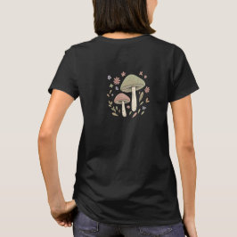Cottagecore Mushroom Botanical Graphic T-Shirt