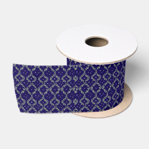 Cottagecore Navy Weihnachten Satinband