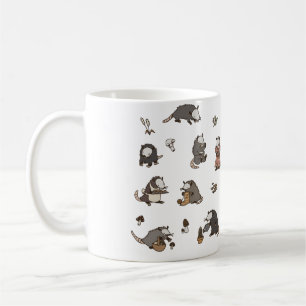 Cottagecore-Opossums Kaffeetasse