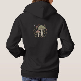 Cottagecore-Pilz-Botanik-Grafik Hoodie