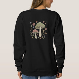Cottagecore-Pilz-Botanik-Grafik Sweatshirt