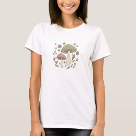 Cottagecore-Pilz-Botanik-Grafik T-Shirt