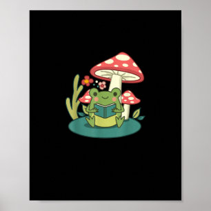 Cottagecore Pilz Wald Kröte Goblincore Mykolo Poster