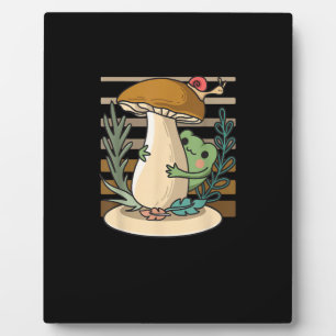 Cottagecore Pilz Wald Kröte Goblincore Mykologie Fotoplatte