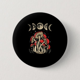 Cottagecore Pilze Academia Goblincore Ästhetik Button
