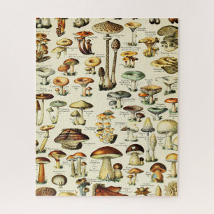 Cottagecore-Pilze Vintage-Naturforscher Puzzle