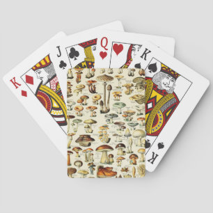 Cottagecore-Pilze Vintage-Naturforscher Spielkarten