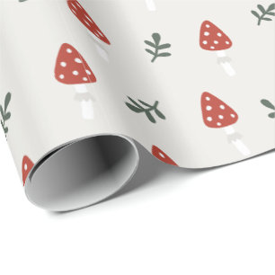 Cottagecore-Pilzmuster-Geschenk Geschenkpapier