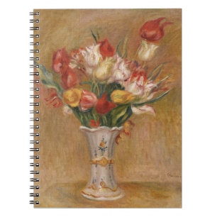 Cottagecore Renoir Blumen Vintage Tulpen Kunst Notizblock