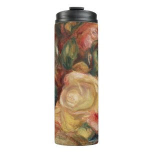 Cottagecore Renoir Blumenlandschaft Vintage Kunst Thermosbecher
