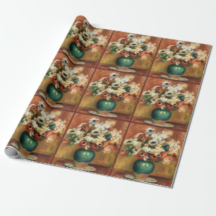 Cottagecore-Renoir-Blumenstrauß-Fine Art Geschenkpapier