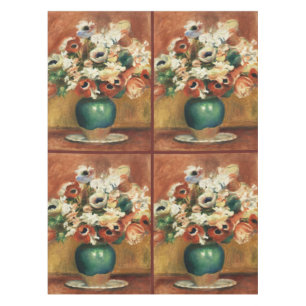 Cottagecore Renoir Blumenstrauß Fine Art Tischdecke