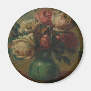 Cottagecore Renoir Floral Vintage-Rosen-Kunst Magnet