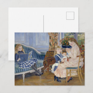 Cottagecore-Renoir-Idylle Kindheitsszene Postkarte